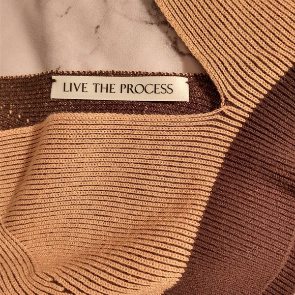 Live the Process Plaited Bra in Mission Fruit Ginger Root, XL, never worn NWOT - Picture 3 of 4